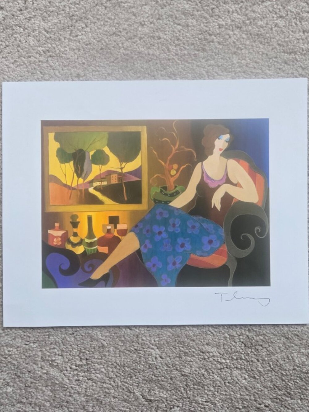 Itzchak Tarkay - Simple Elegrance #15 Lithograph Signed